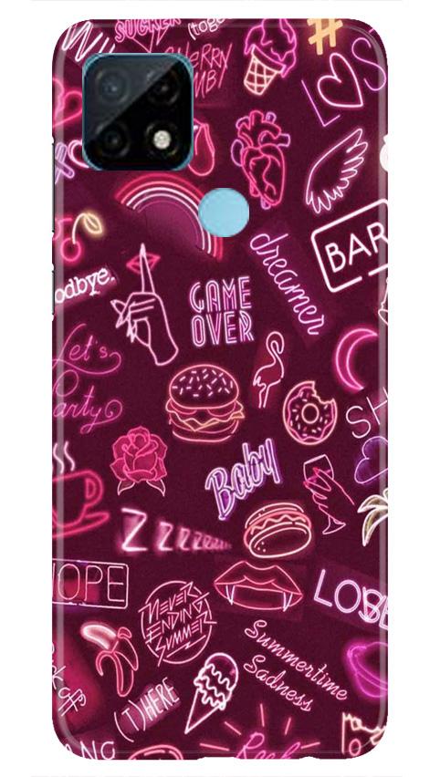 Party Theme Mobile Back Case for Realme C21 (Design - 392) Party Theme Mobile Back Case for Realme C21 (Design - 392)