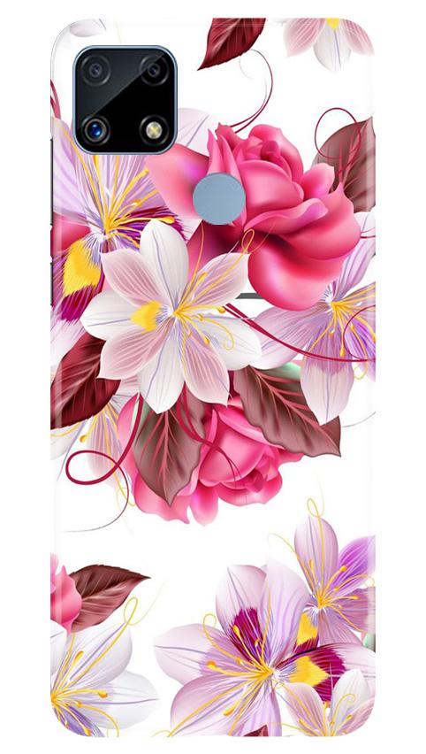 Beautiful flowers Mobile Back Case for Realme C25 (Design - 23) Beautiful flowers Case for Realme C25