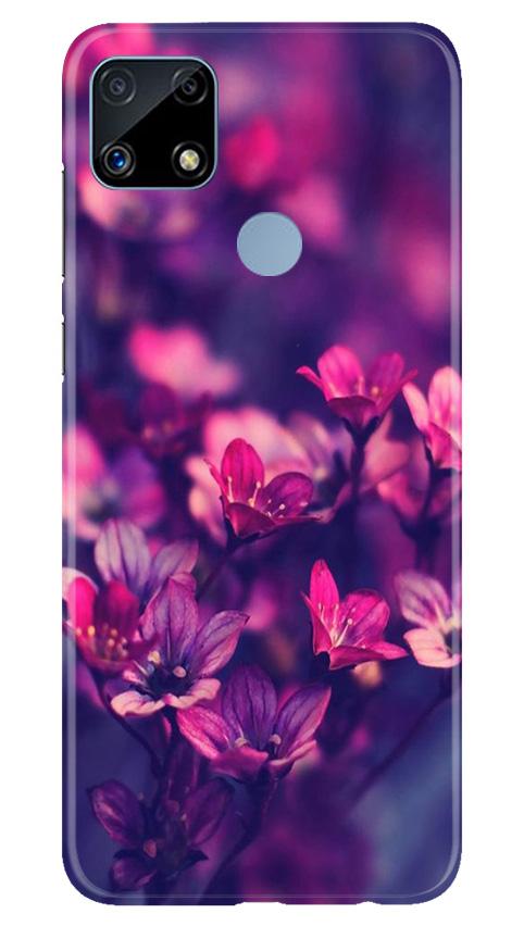flowers Mobile Back Case for Realme C25 (Design - 25) flowers Case for Realme C25