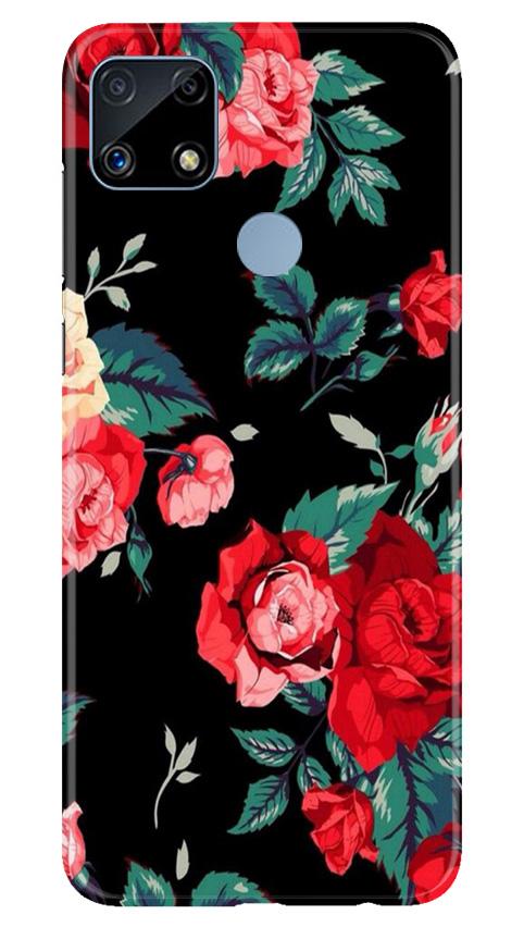 Red Rose2 Mobile Back Case for Realme C25S (Design - 81) Red Rose2 Case for Realme C25S