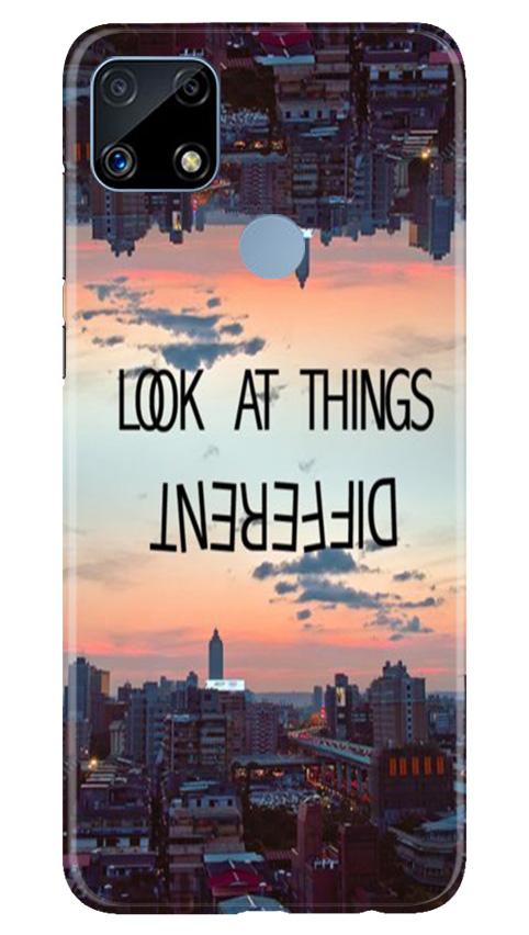 Look at things different Mobile Back Case for Realme C25S (Design - 99) Look at things different Case for Realme C25S