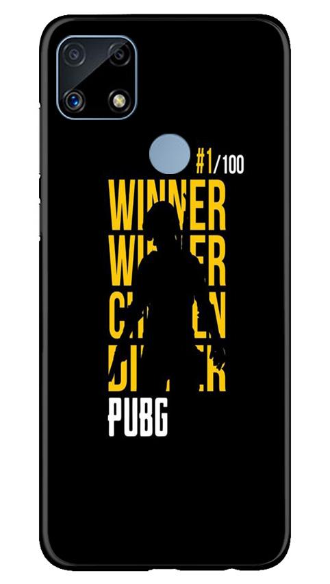 Pubg Winner Winner Mobile Back Case for Realme C25 (Design - 177) Pubg Winner Winner Case for Realme C25 (Design - 177)