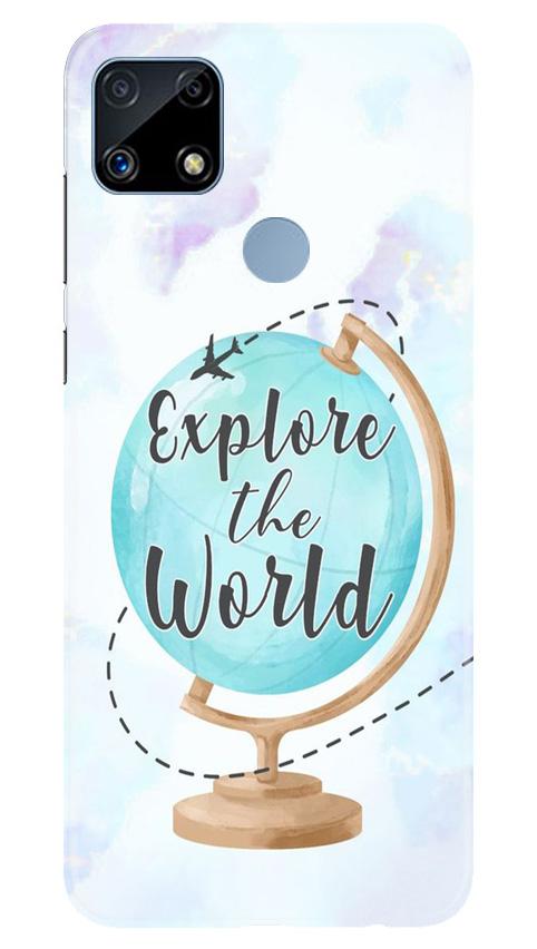 Explore the World Mobile Back Case for Realme C25S (Design - 207) Explore the World Case for Realme C25S (Design No. 207)