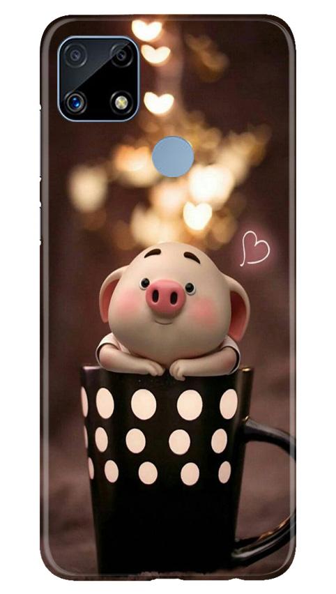 Cute Bunny Mobile Back Case for Realme C25 (Design - 213) Cute Bunny Case for Realme C25 (Design No. 213)