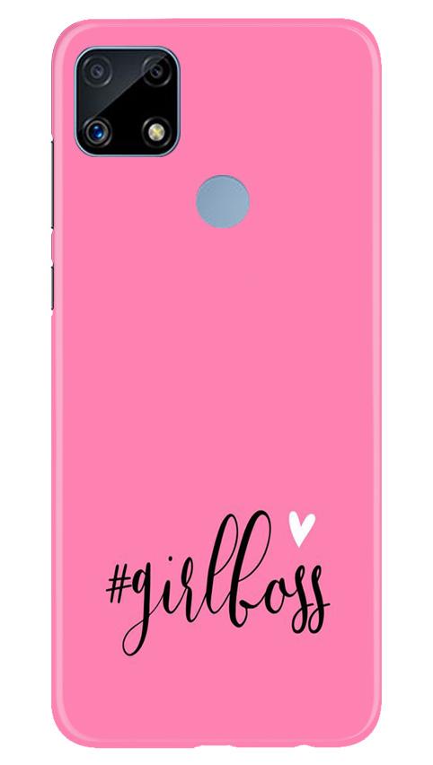 Girl Boss Pink Mobile Back Case for Realme C25S (Design - 269) Girl Boss Pink Case for Realme C25S (Design No. 269)