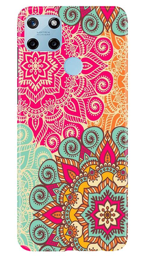 Rangoli art Mobile Back Case for Realme C25Y (Design - 6) Rangoli art Case for Realme C25Y