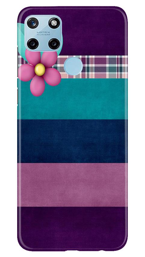 Purple Blue Mobile Back Case for Realme C25Y (Design - 37) Purple Blue Case for Realme C25Y