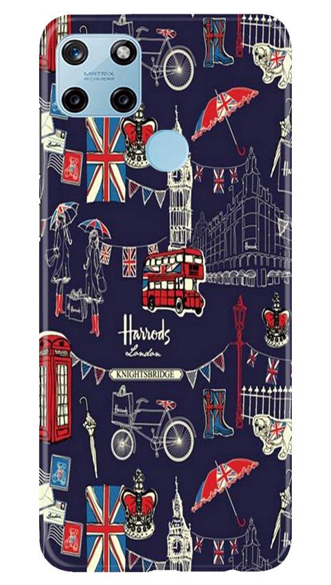 Love London Mobile Back Case for Realme C21Y (Design - 75) Love London Case for Realme C21Y