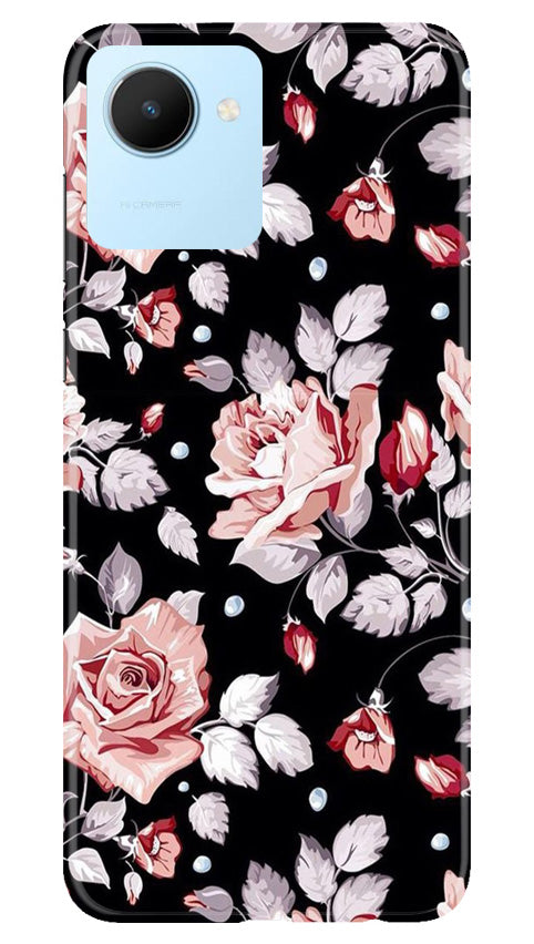 Pink rose Mobile Back Case for Realme C30 (Design - 12) Pink rose Case for Realme C30