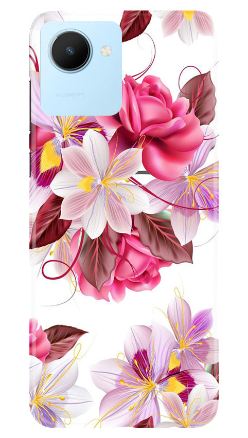 Beautiful flowers Mobile Back Case for Realme C30 (Design - 23) Beautiful flowers Case for Realme C30