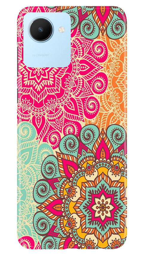 Rangoli art2 Mobile Back Case for Realme C30 (Design - 29) Rangoli art2 Case for Realme C30