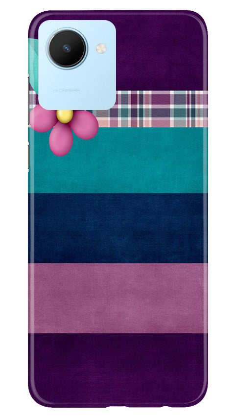 Purple Blue Mobile Back Case for Realme C30 (Design - 37) Purple Blue Case for Realme C30