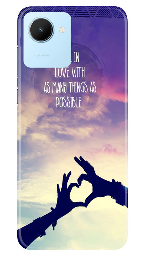 Fall in love Mobile Back Case for Realme C30 (Design - 50) Fall in love Case for Realme C30