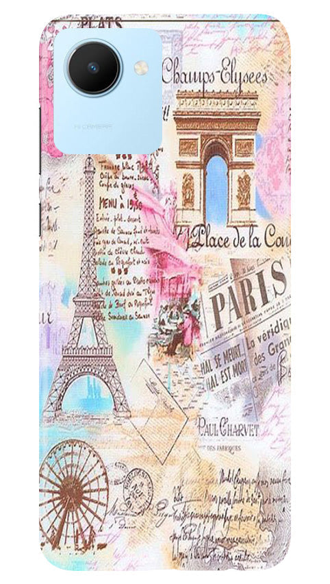 Paris Eiftel Tower Mobile Back Case for Realme C30 (Design - 54) Paris Eiftel Tower Case for Realme C30