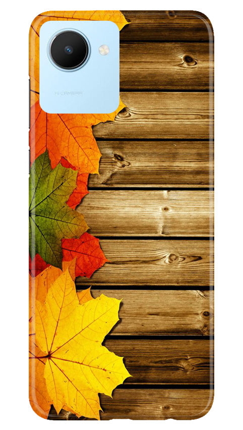 Wooden look3 Mobile Back Case for Realme C30 (Design - 61) Wooden look3 Case for Realme C30