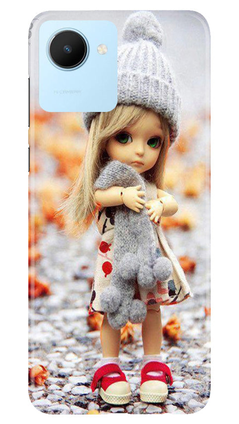 Cute Doll Mobile Back Case for Realme C30 (Design - 93) Cute Doll Case for Realme C30