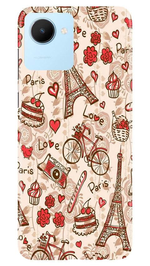 Love Paris Mobile Back Case for Realme C30 (Design - 103) Love Paris Case for Realme C30 (Design - 103)