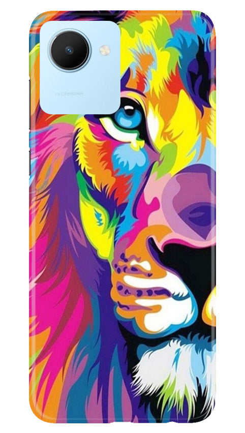 Colorful Lion Mobile Back Case for Realme C30 (Design - 110) Colorful Lion Case for Realme C30 (Design - 110)