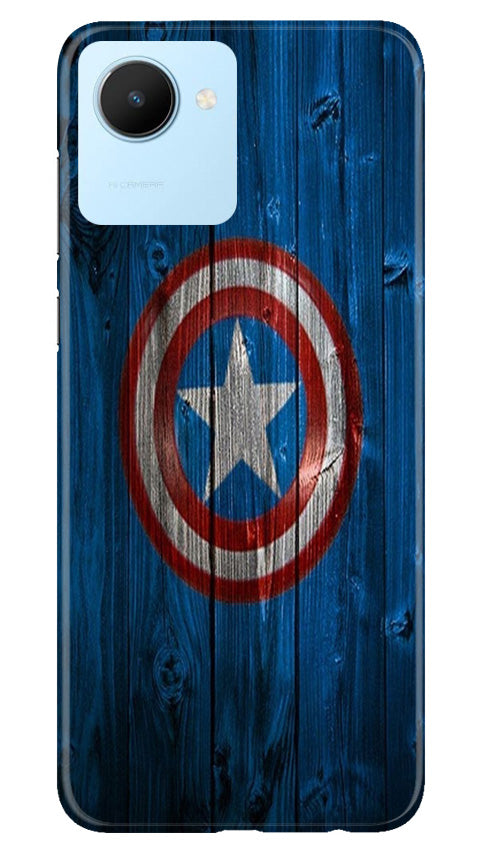 Captain America Superhero Mobile Back Case for Realme C30 (Design - 118) Captain America Superhero Case for Realme C30 (Design - 118)
