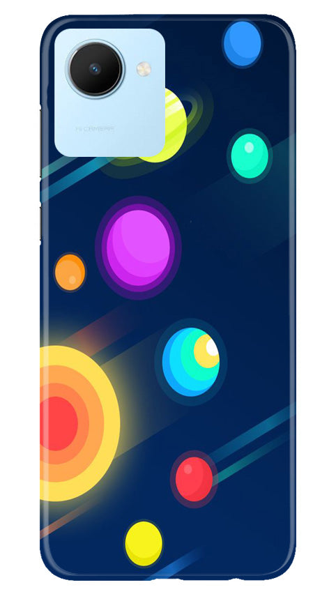 Solar Planet Mobile Back Case for Realme C30 (Design - 166) Solar Planet Case for Realme C30 (Design - 166)