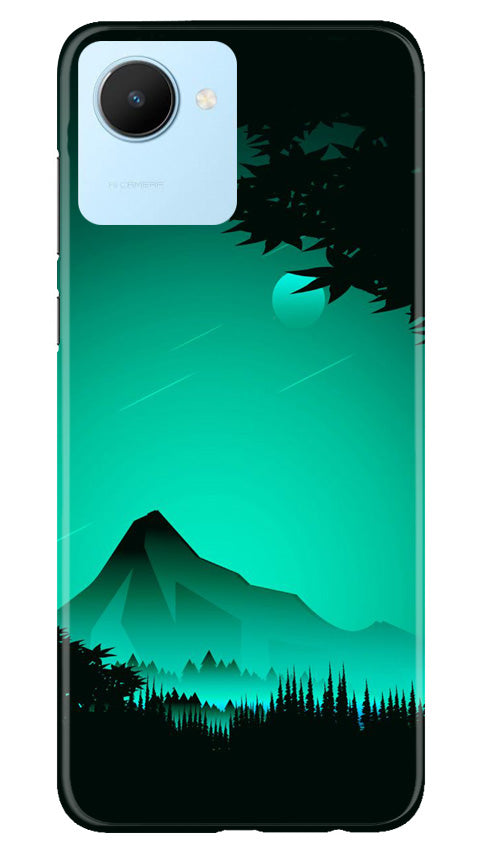 Moon Mountain Mobile Back Case for Realme C30 (Design - 173) Moon Mountain Case for Realme C30 (Design - 173)
