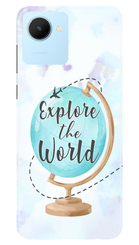 Explore the World Mobile Back Case for Realme C30 (Design - 176) Explore the World Case for Realme C30 (Design No. 176)