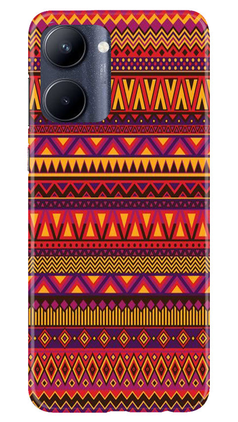 Zigzag line pattern2 Mobile Back Case for Realme C33 (Design - 10) Zigzag line pattern2 Case for Realme C33