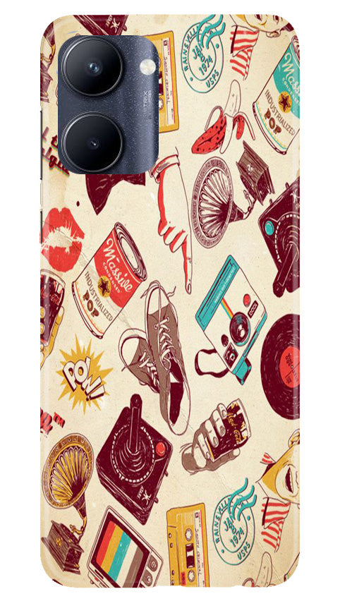 Vintage Mobile Back Case for Realme C33 (Design - 35) Vintage Case for Realme C33