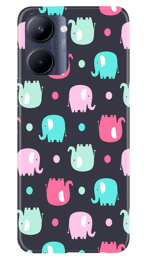 Elephant Baground Mobile Back Case for Realme C33 (Design - 44) Elephant Baground Case for Realme C33