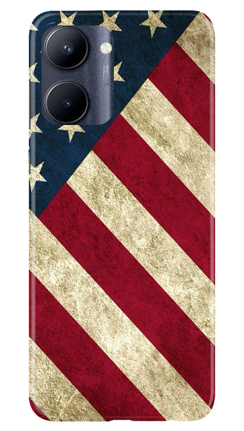 America Mobile Back Case for Realme C33 (Design - 79) America Case for Realme C33