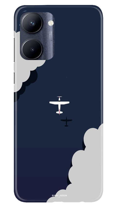 Clouds Plane Mobile Back Case for Realme C33 (Design - 165) Clouds Plane Case for Realme C33 (Design - 165)