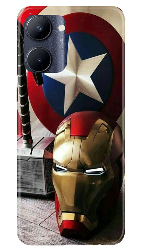 Captain America Shield Mobile Back Case for Realme C33 (Design - 222) Captain America Shield Case for Realme C33 (Design No. 222)