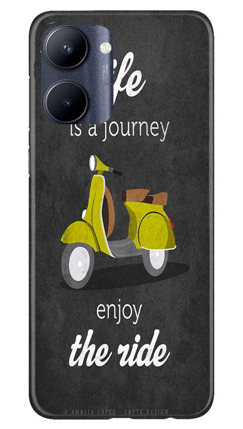 Vintage Scooter Mobile Back Case for Realme C33 (Design - 229) Vintage Scooter Case for Realme C33 (Design No. 229)