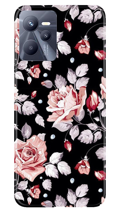 Pink rose Mobile Back Case for Realme C35 (Design - 12) Pink rose Case for Realme C35