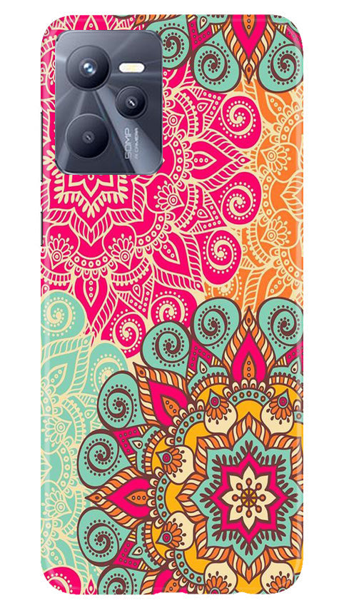 Rangoli art2 Mobile Back Case for Realme C35 (Design - 29) Rangoli art2 Case for Realme C35
