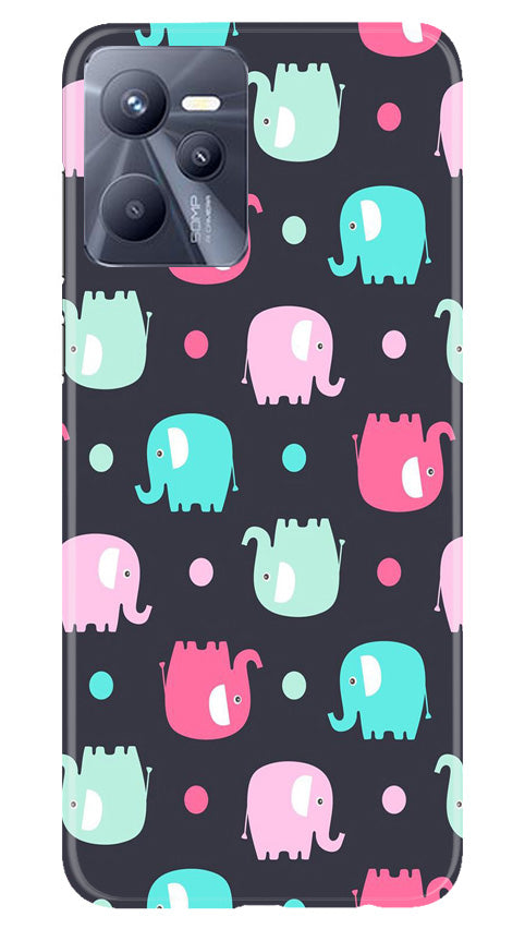 Elephant Baground Mobile Back Case for Realme C35 (Design - 44) Elephant Baground Case for Realme C35