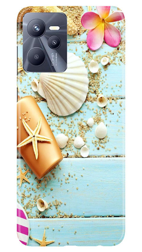 Sea Shells Mobile Back Case for Realme C35 (Design - 63) Sea Shells Case for Realme C35