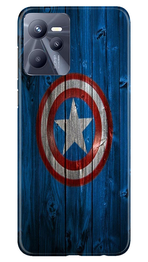Captain America Superhero Mobile Back Case for Realme C35 (Design - 118) Captain America Superhero Case for Realme C35 (Design - 118)
