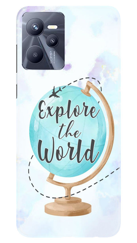 Explore the World Mobile Back Case for Realme C35 (Design - 176) Explore the World Case for Realme C35 (Design No. 176)