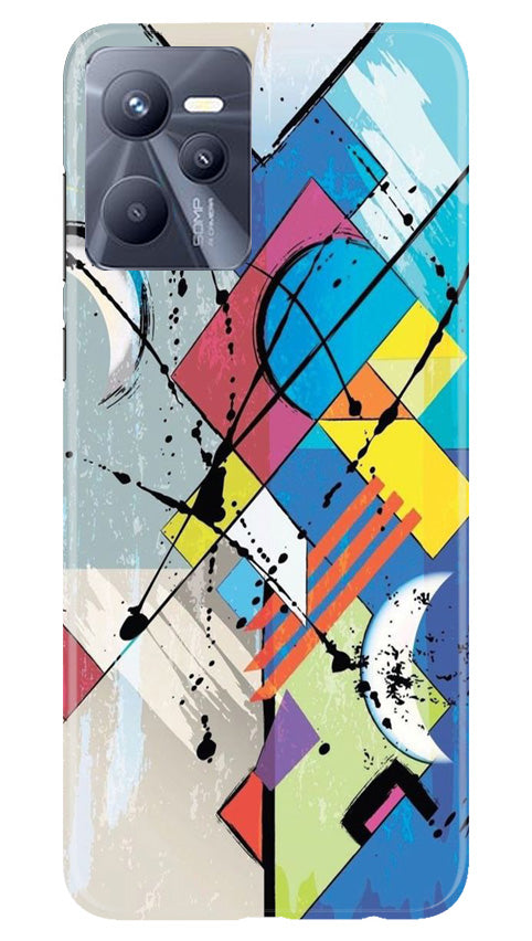 Modern Art Mobile Back Case for Realme C35 (Design - 203) Modern Art Case for Realme C35 (Design No. 203)