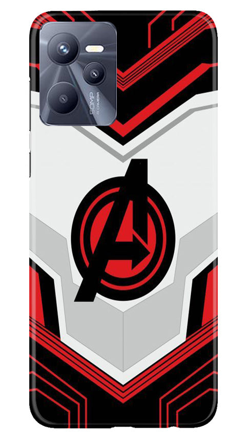 Ironman Captain America Mobile Back Case for Realme C35 (Design - 223) Ironman Captain America Case for Realme C35 (Design No. 223)