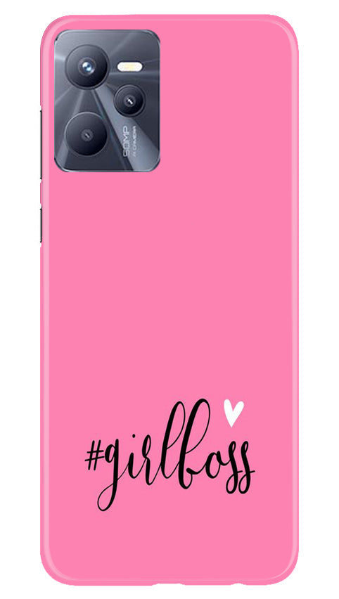 Girl Boss Black Mobile Back Case for Realme C35 (Design - 237) Girl Boss Black Case for Realme C35 (Design No. 237)