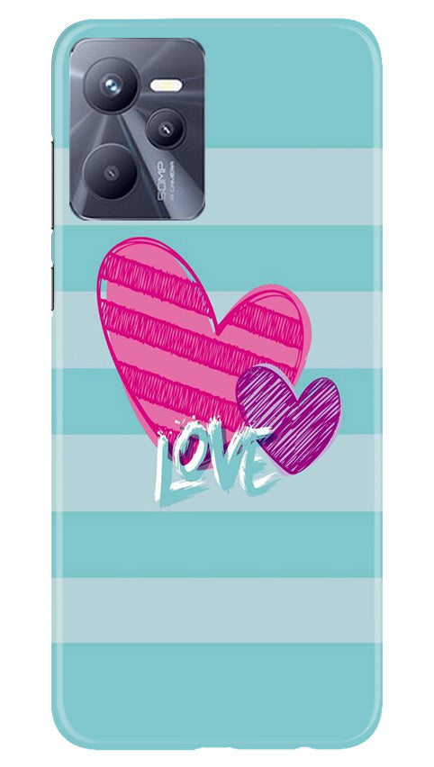 White Heart Mobile Back Case for Realme C35 (Design - 260) White Heart Case for Realme C35 (Design No. 260)