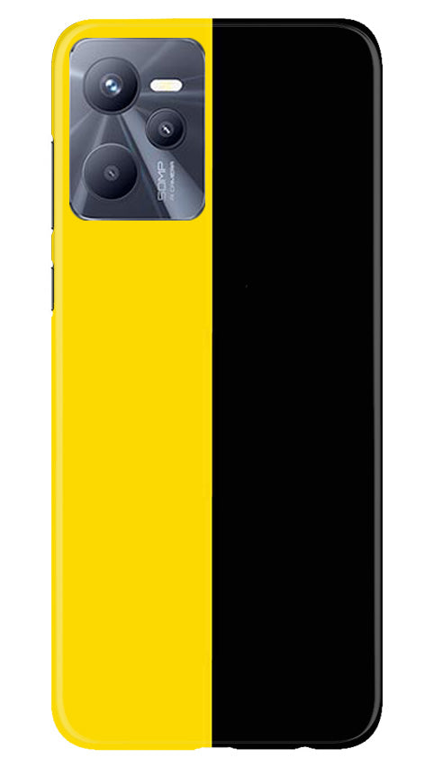 Black Yellow Pattern Mobile Back Case for Realme C35 (Design - 354) Black Yellow Pattern Mobile Back Case for Realme C35 (Design - 354)