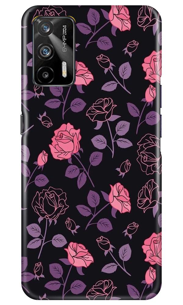 Rose Pattern Mobile Back Case for Realme GT (Design - 2) Rose Pattern Case for Realme GT