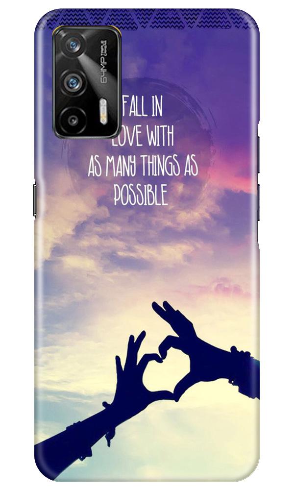 Fall in love Mobile Back Case for Realme GT (Design - 50) Fall in love Case for Realme GT