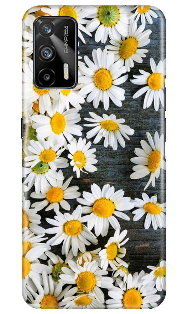 White flowers2 Mobile Back Case for Realme GT (Design - 62) White flowers2 Case for Realme GT
