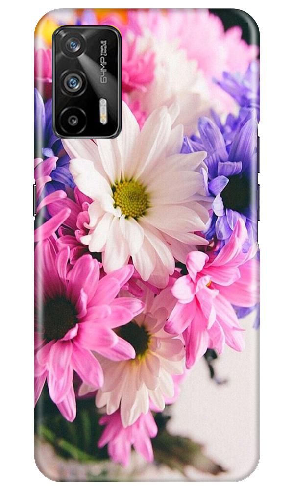 Coloful Daisy Mobile Back Case for Realme GT (Design - 73) Coloful Daisy Case for Realme GT