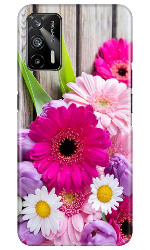 Coloful Daisy2 Mobile Back Case for Realme GT (Design - 76) Coloful Daisy2 Case for Realme GT