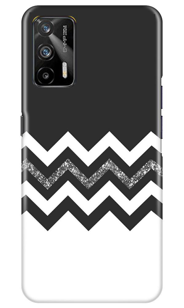 Black white Pattern2Mobile Back Case for Realme GT (Design - 83) Black white Pattern2Case for Realme GT